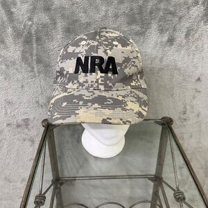 NRA Camo Cap Hat hook & Loop Digital rip stop Camouflage Est. 1871